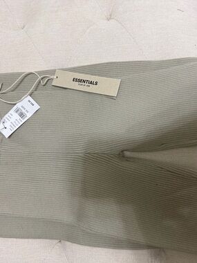 Essentials Ribbed Knit Top in Sage Green